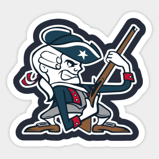 Fighting New England Patriots Notre Dame Mashup Design Sticker